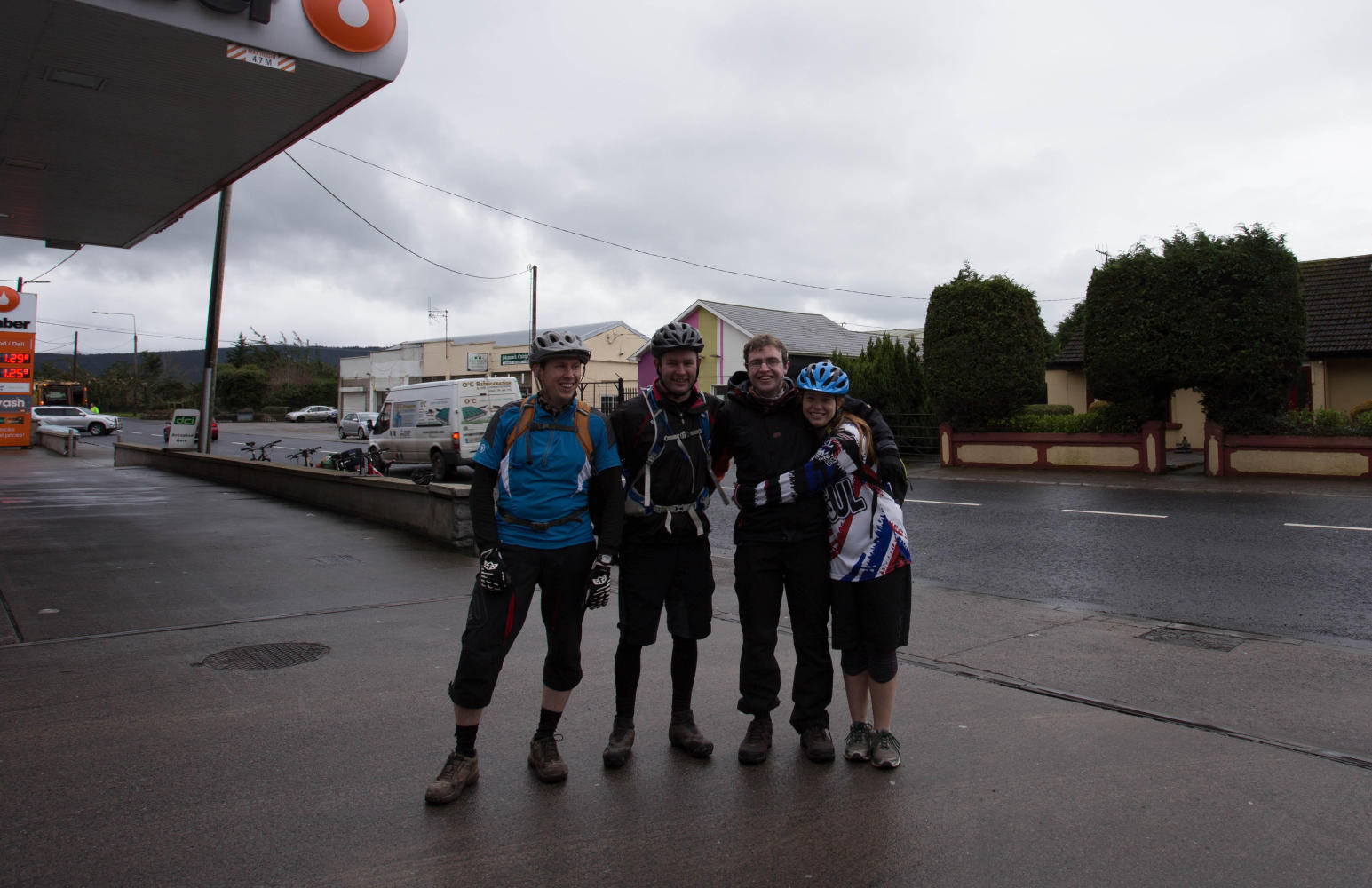 A final parting shot with Eamonn, Mark and Zaria in Tipperary Town