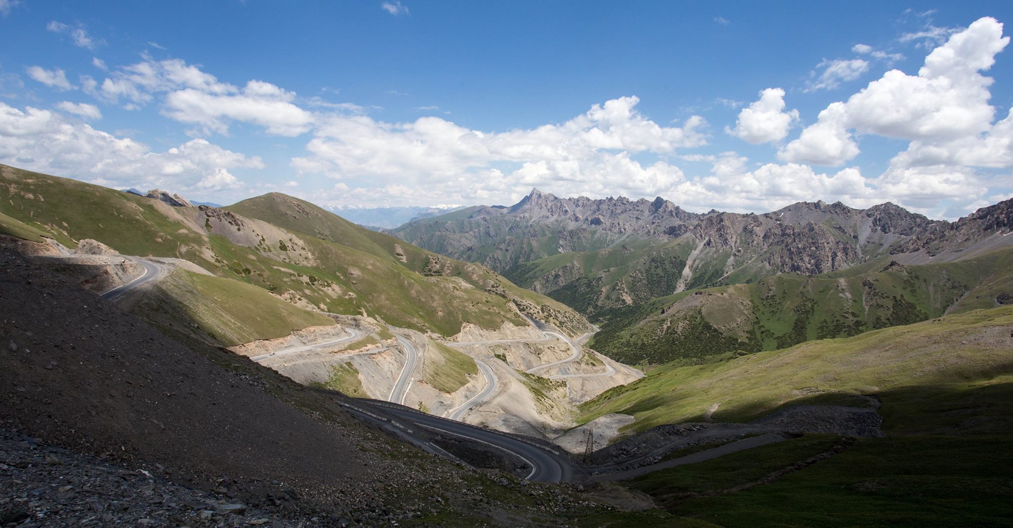 One of the joyous descents that led us out of the Pamirs and into the plains of central Kyrgyzstan