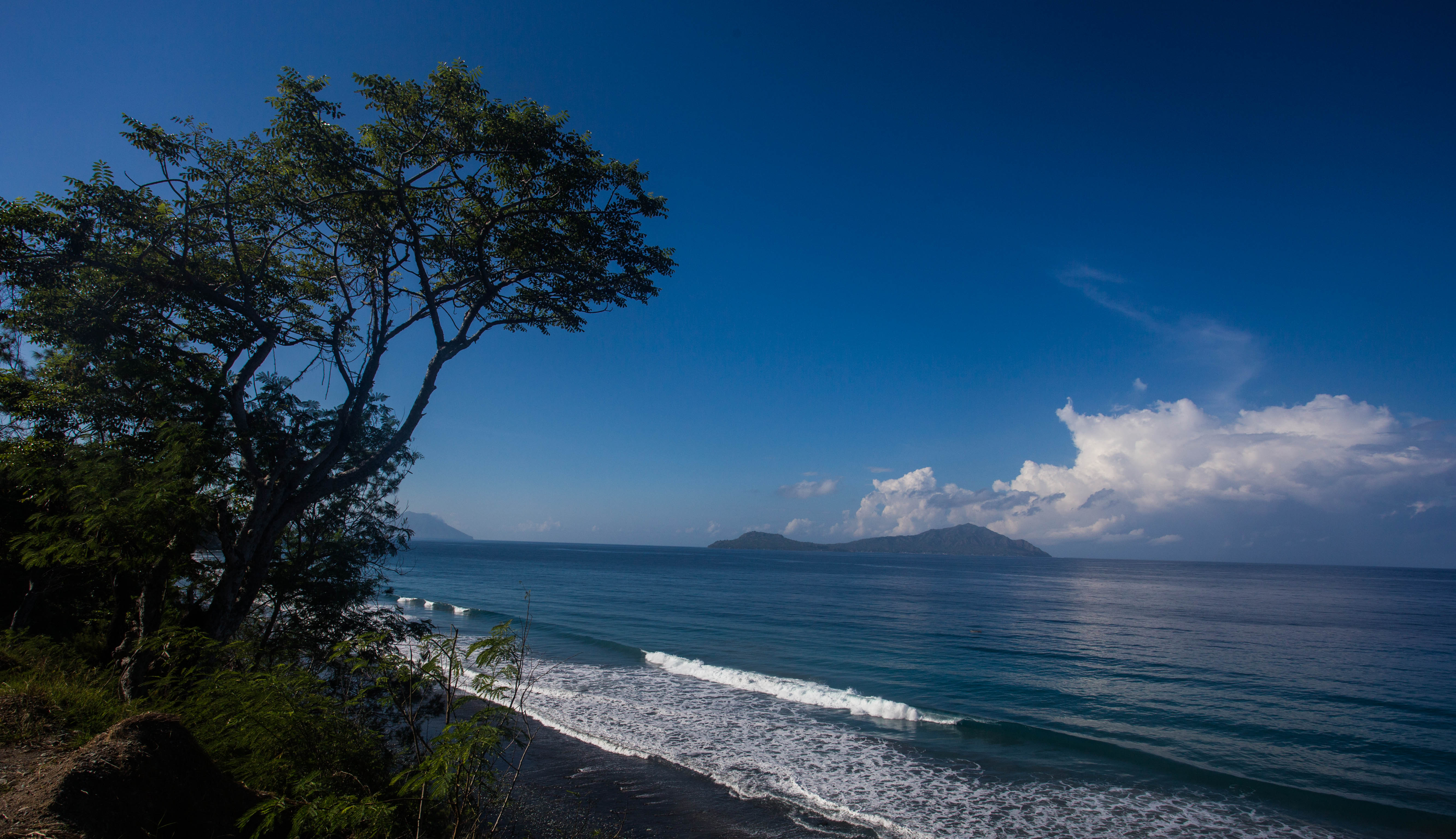 The postcard-perfect coastline of Flores