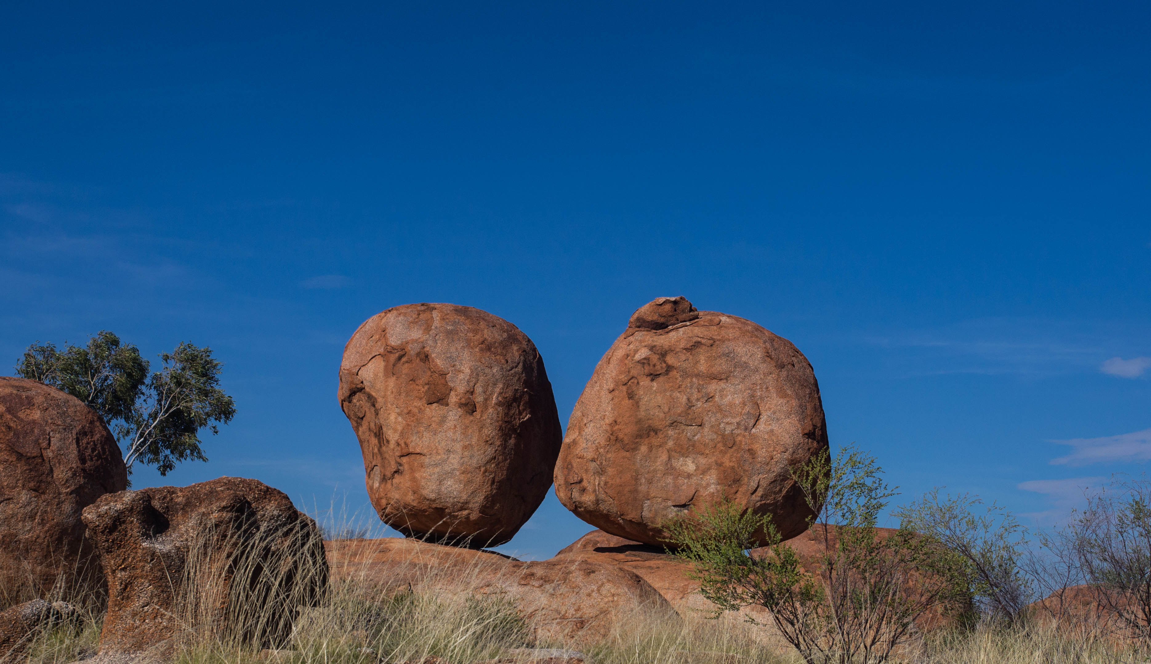 Two of the most eye-catching boulders in the middle of the National Park