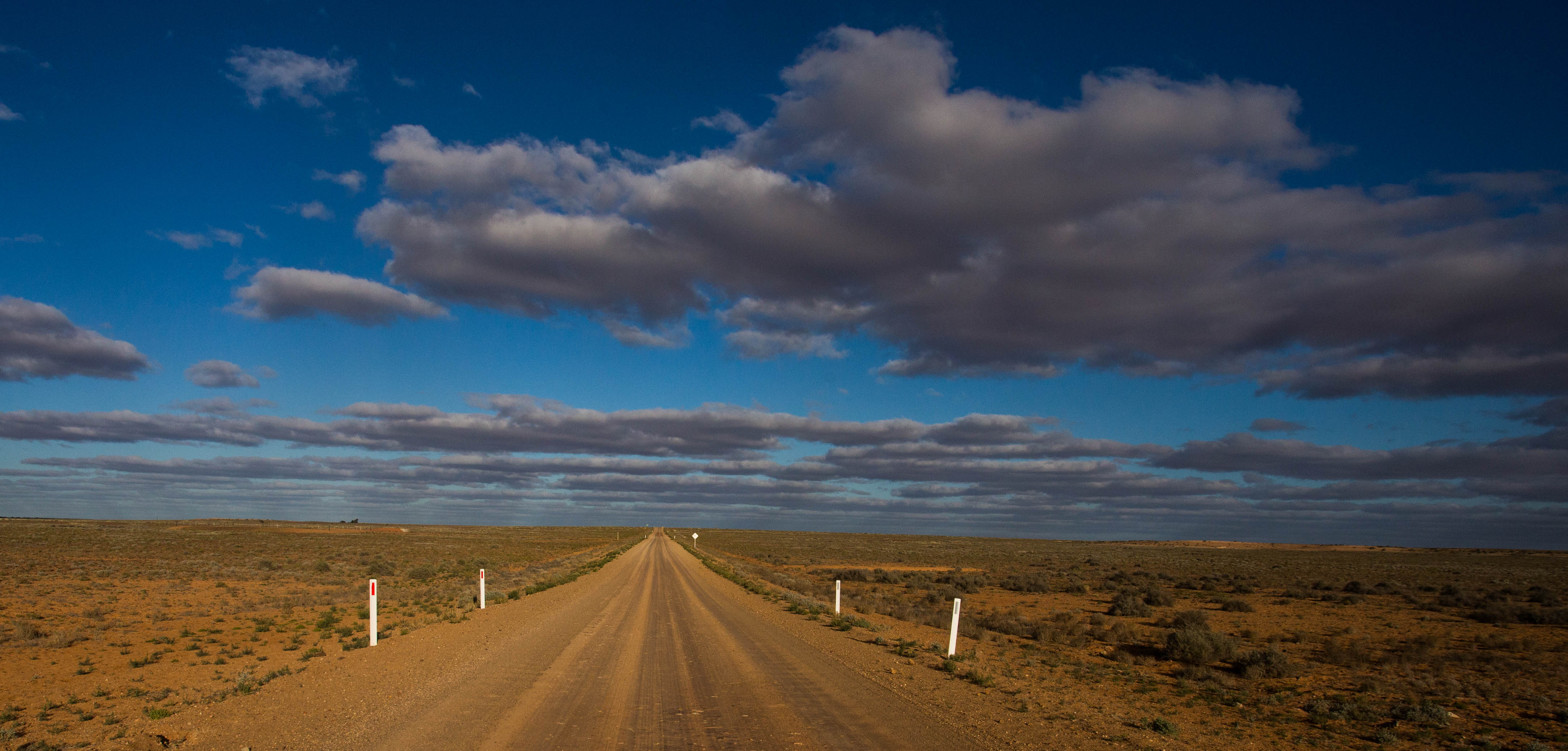 The Oodnadatta Track continuing ever onwards