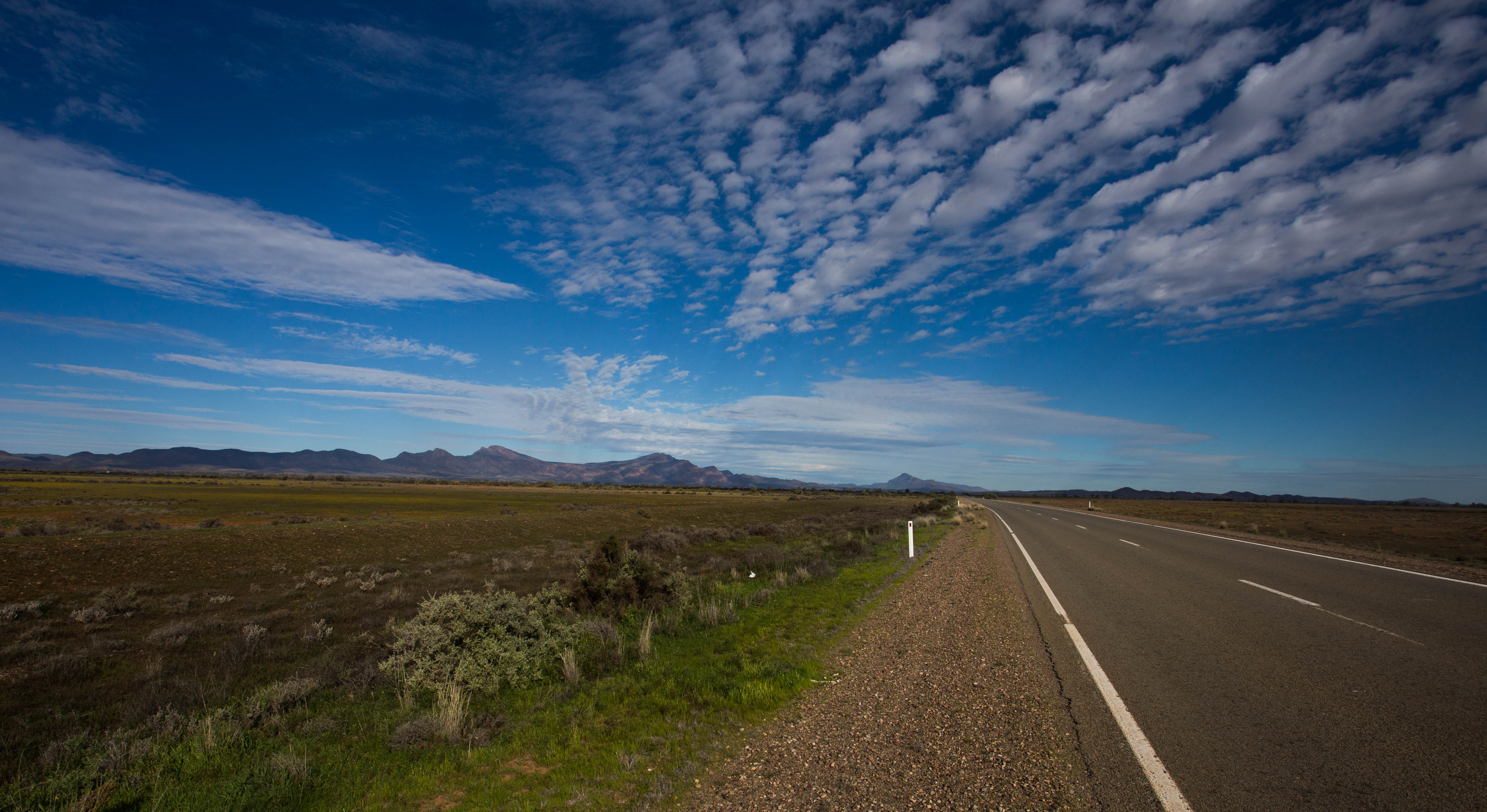 Leaving the plains of the Outback firmly behind as I pedal into the hilly region of the Flinders Ranges
