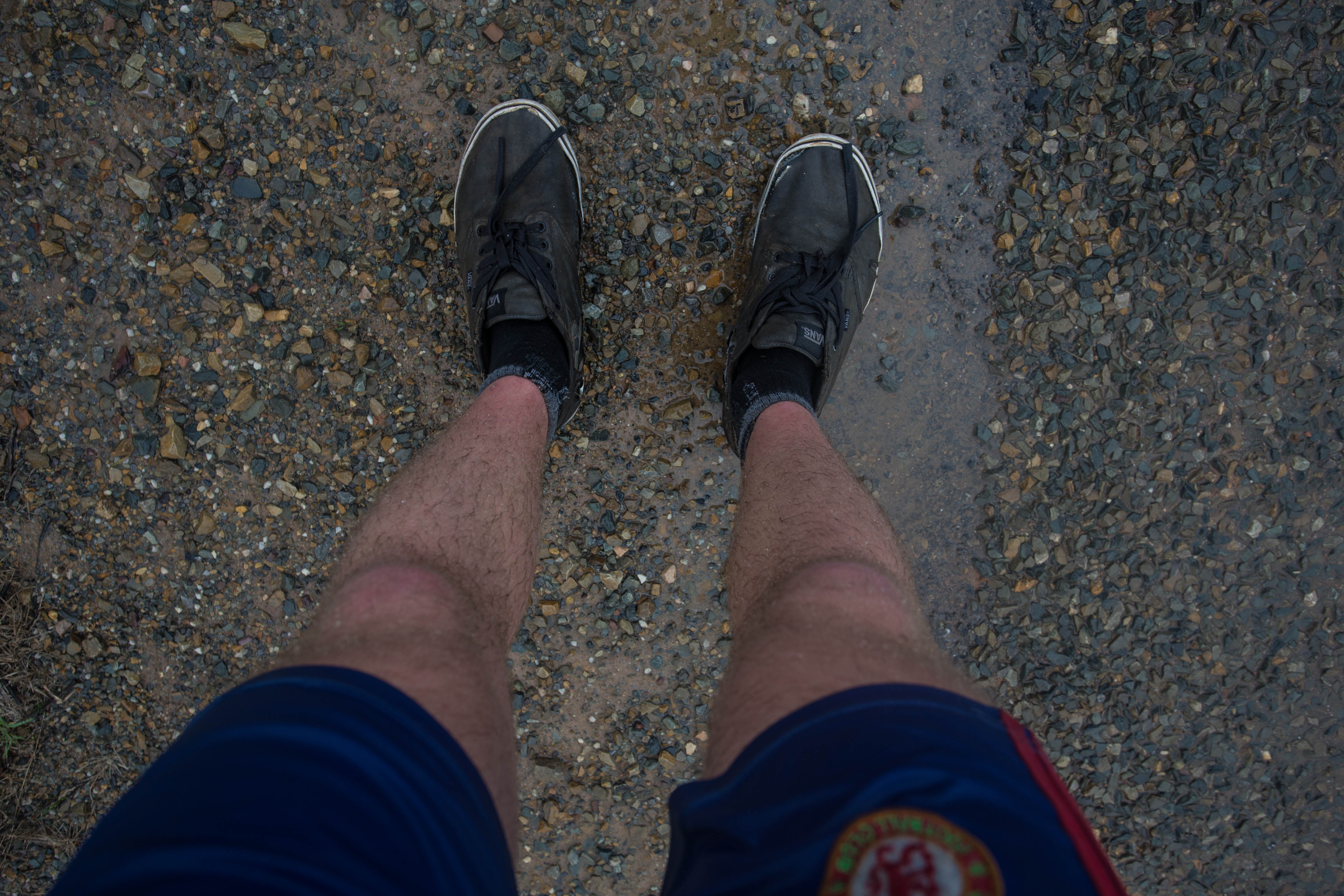 Not having any pants was not an ideal situation in the cold, wet, windy mornings of a South Australian winter!