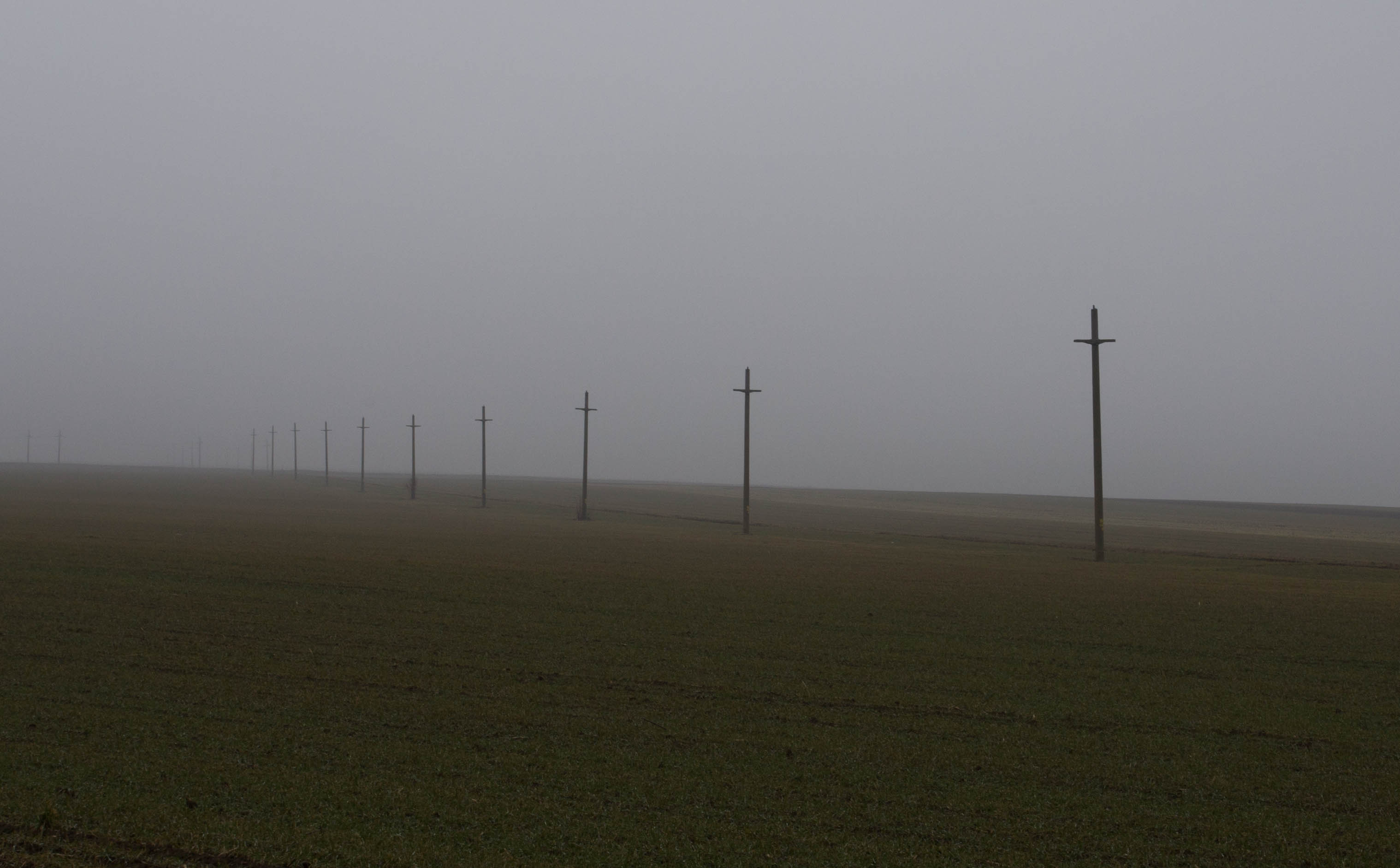Grim weather and a drab landscape made this portion of Romania a bit of a slog