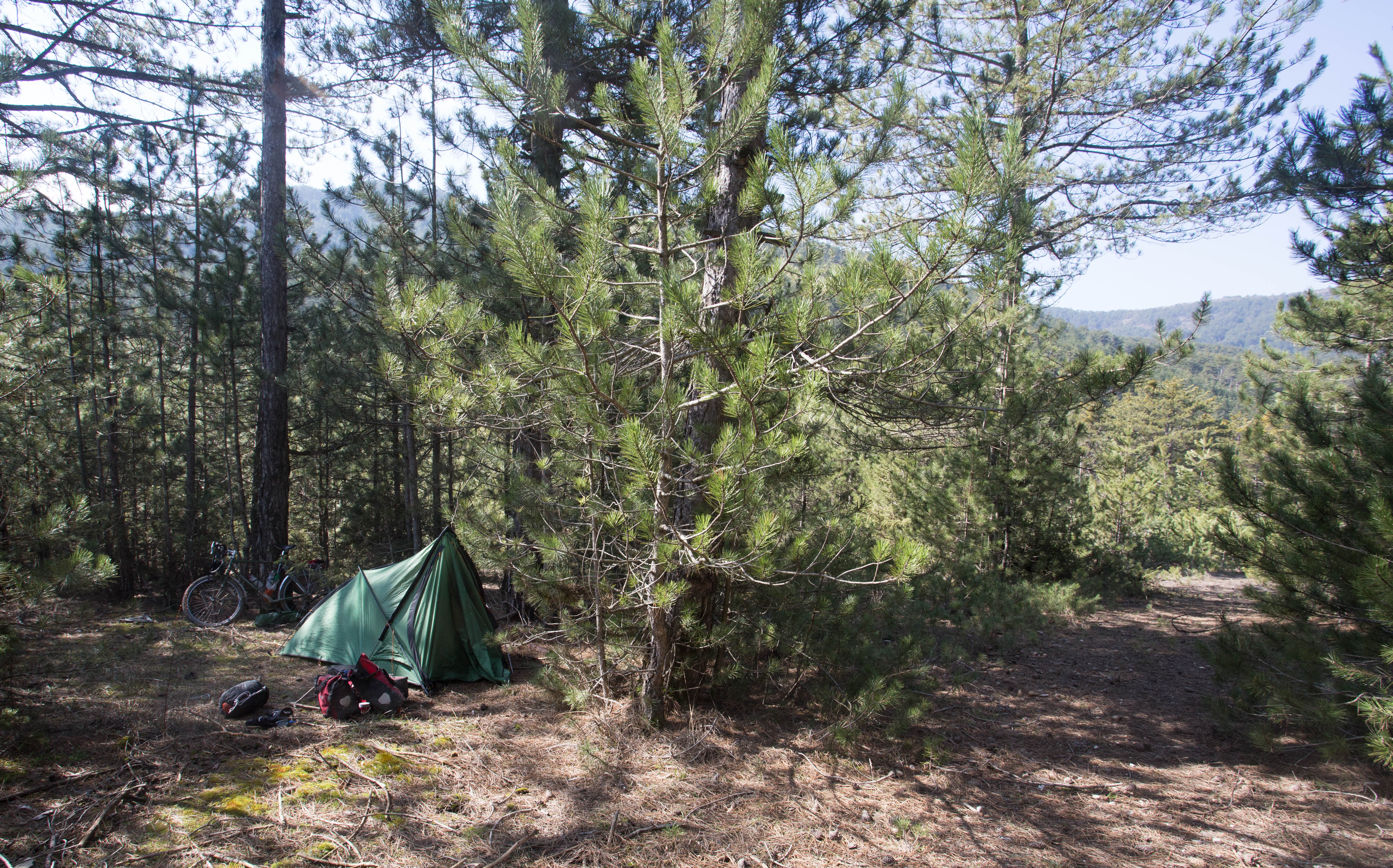 One of several scenic wild camps in this mountain range