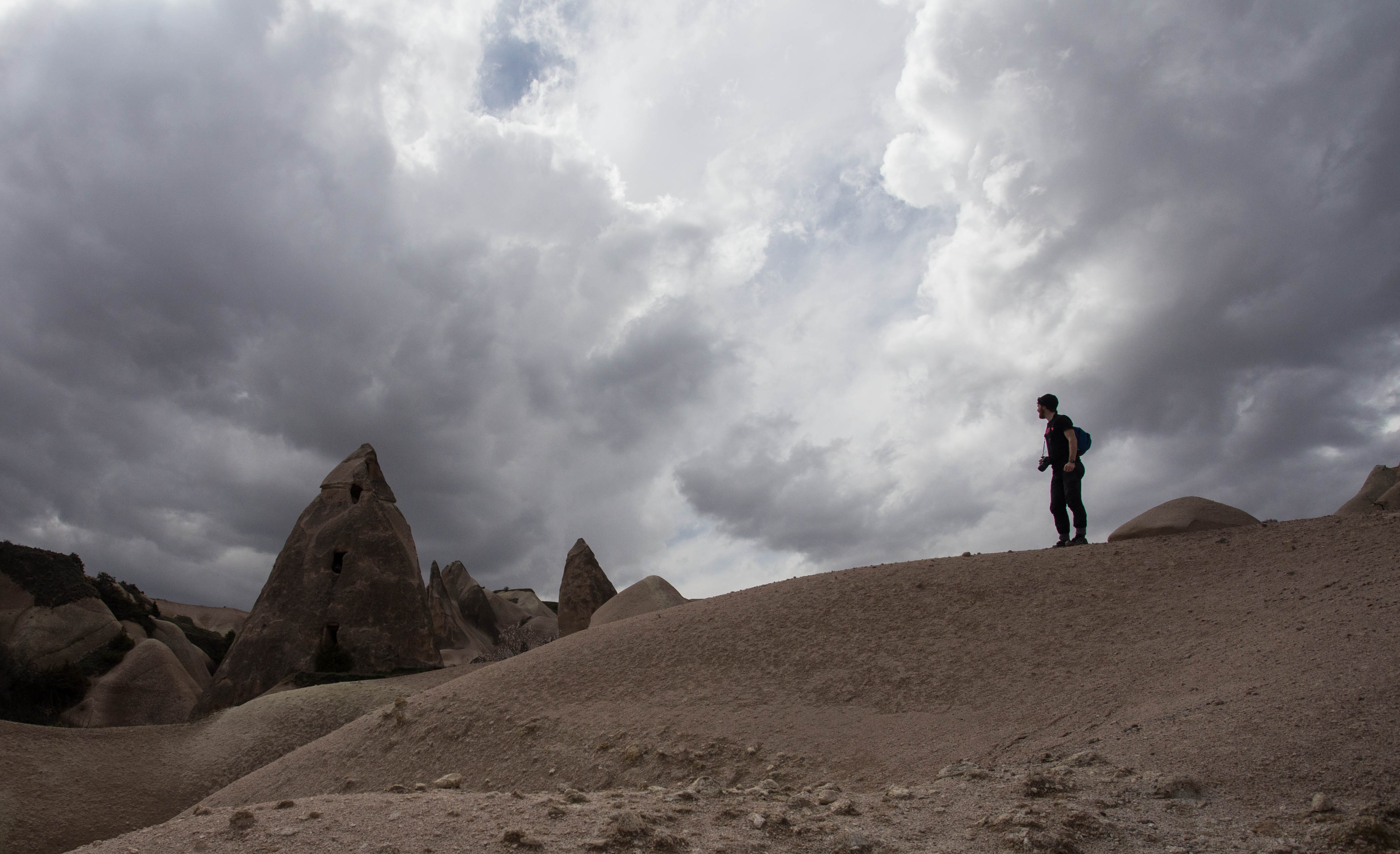 Josh setting his sights on the ancient three-storey cave house