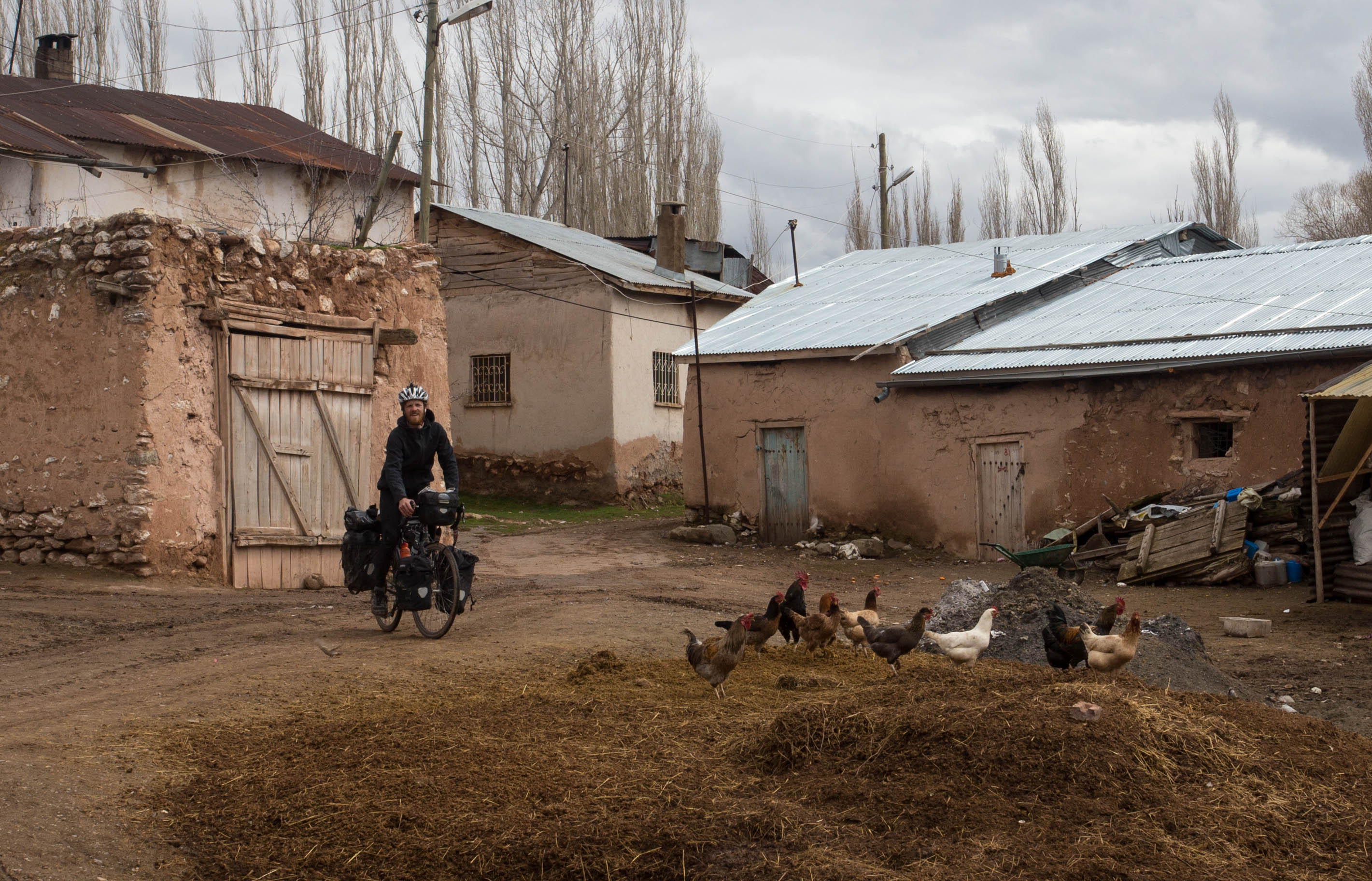 Josh searching for a shop to buy some much-needed food in this small village in rural Turkey. He was not successful.