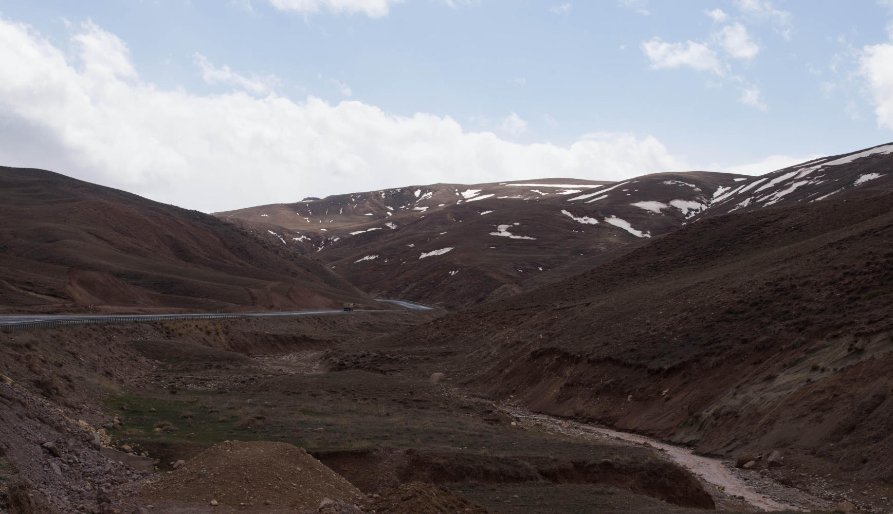The dry, barren landscape which composed much of "Bandit Country"