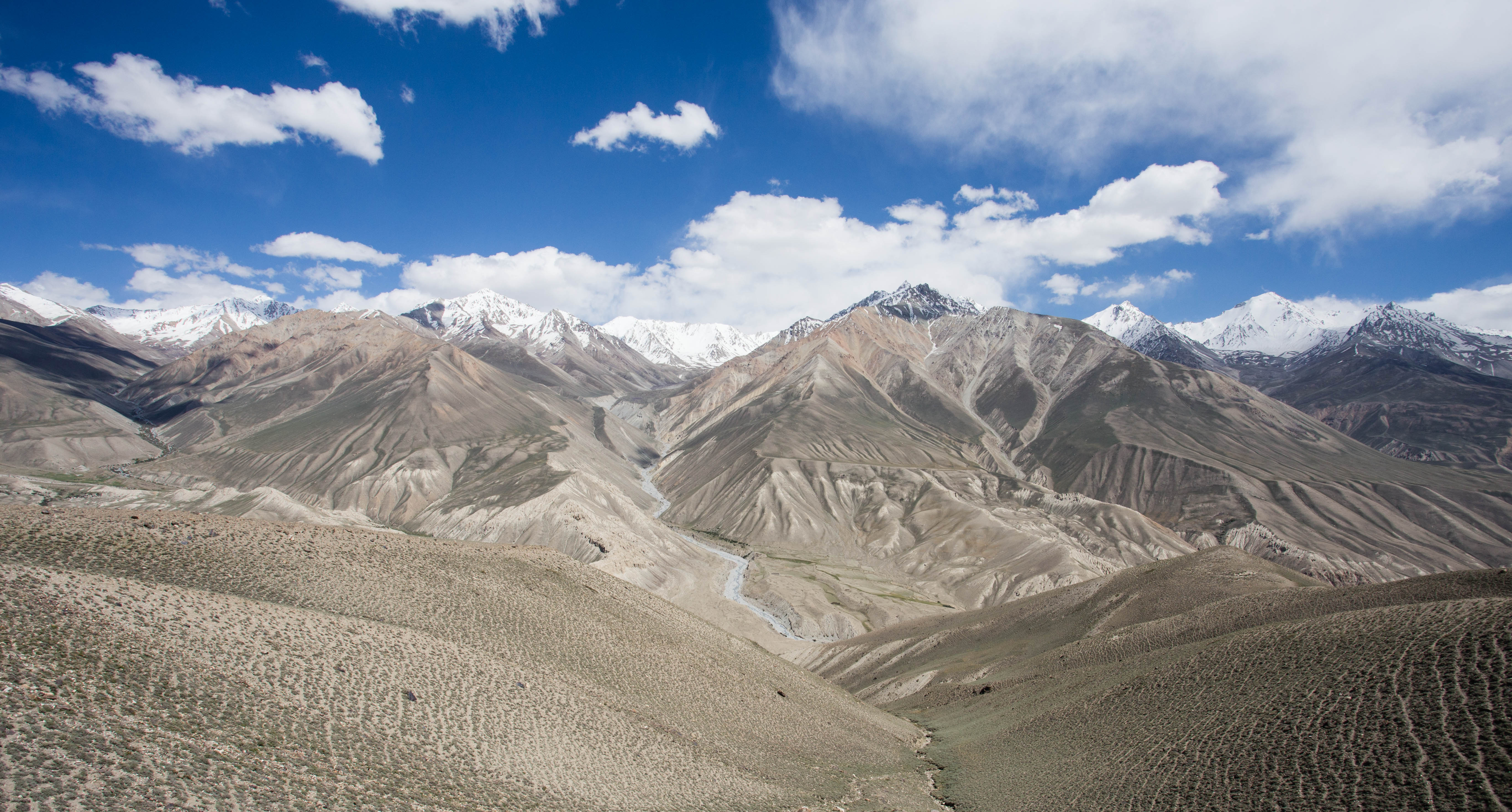 The mighty peaks of Afghanistan on the opposite side of the Wakhan Valley