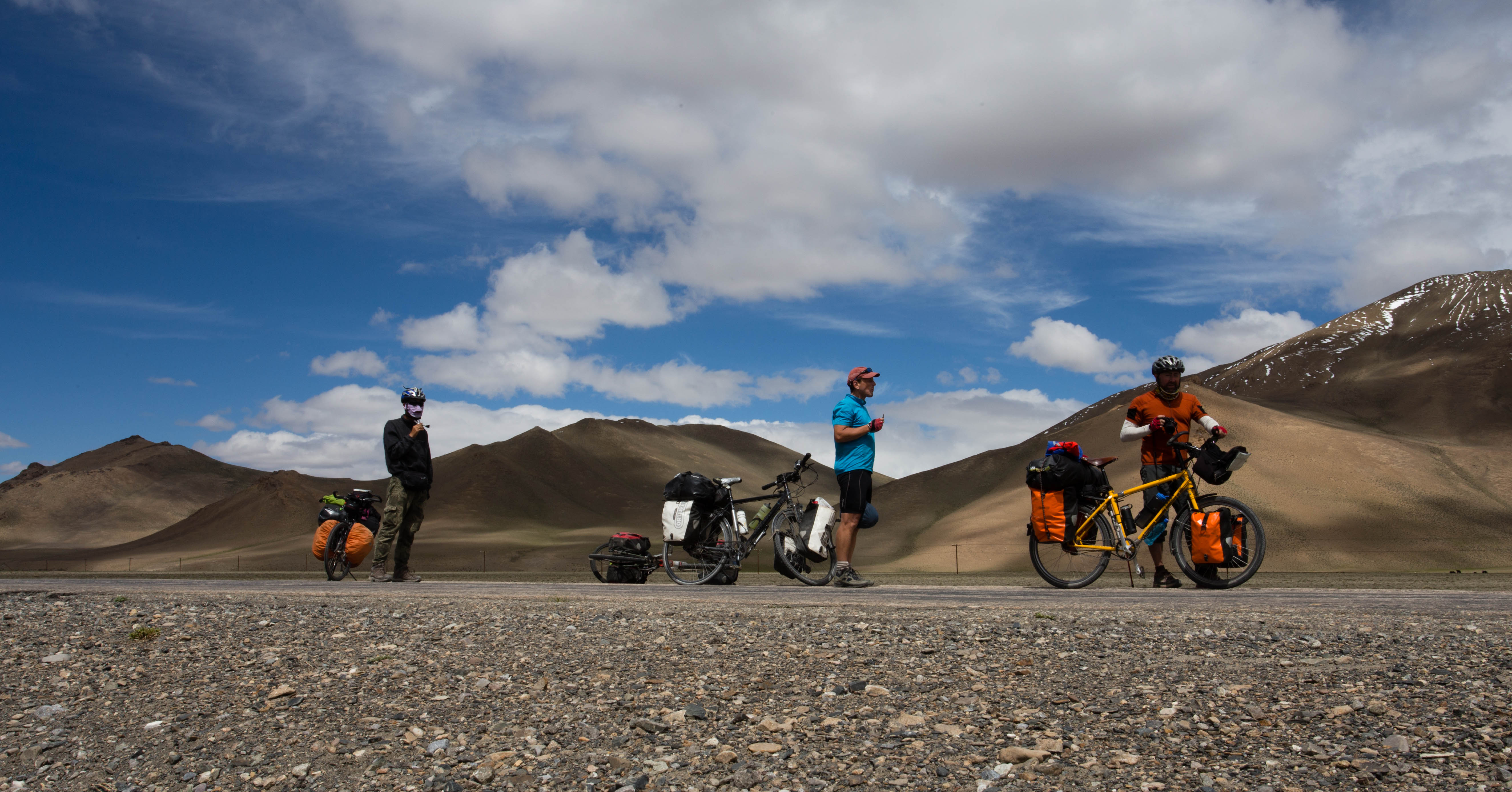 My three companions for the Pamir Highway: Kim, Matthew and Mark
