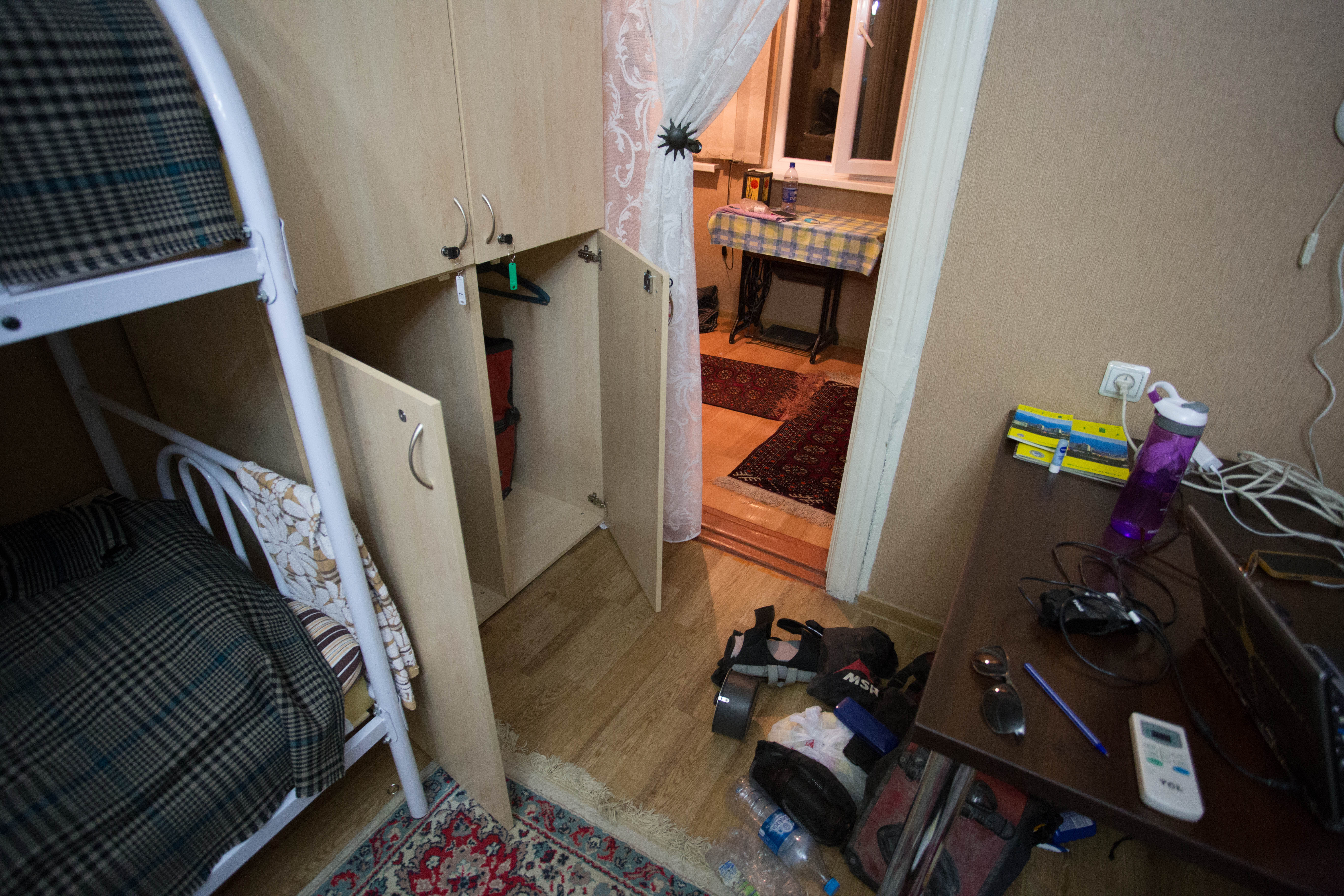 Arriving back at my Almaty hostel to find my locker smashed open and my belongings scattered everywhere