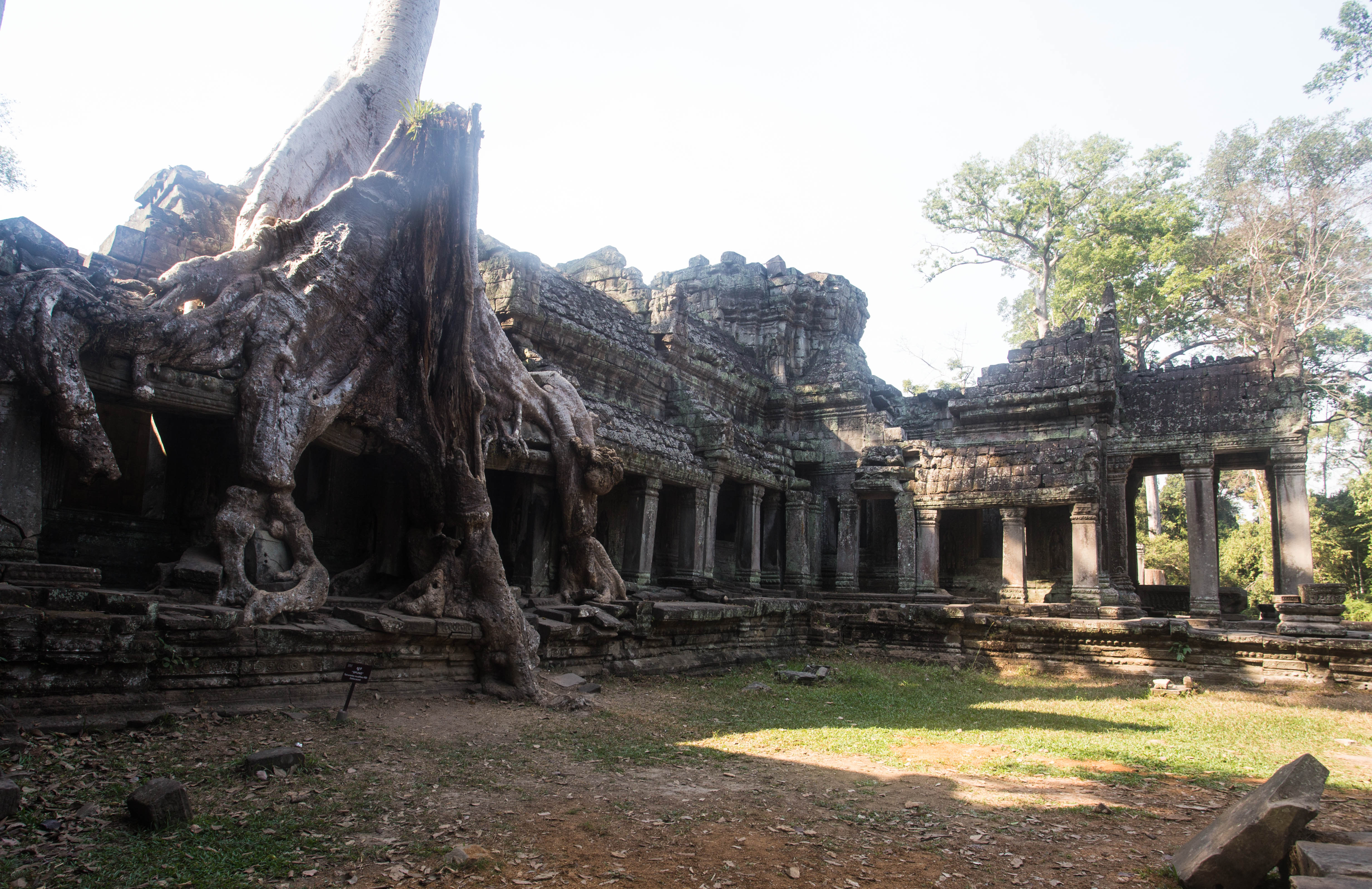 The impressive facade of Preah Khan Temple