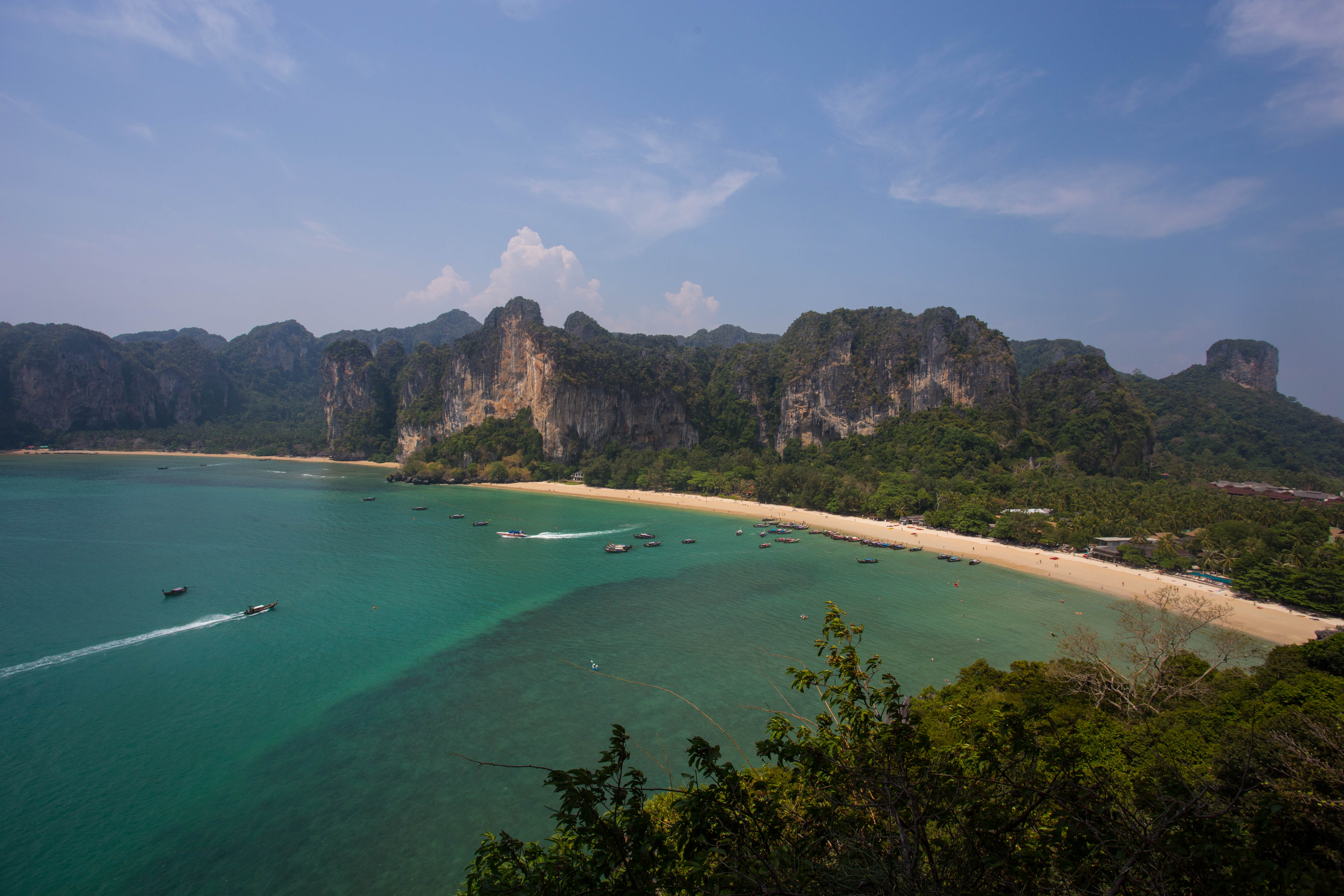 The beaches of Tonsai and Railay near Krabi, Thailand