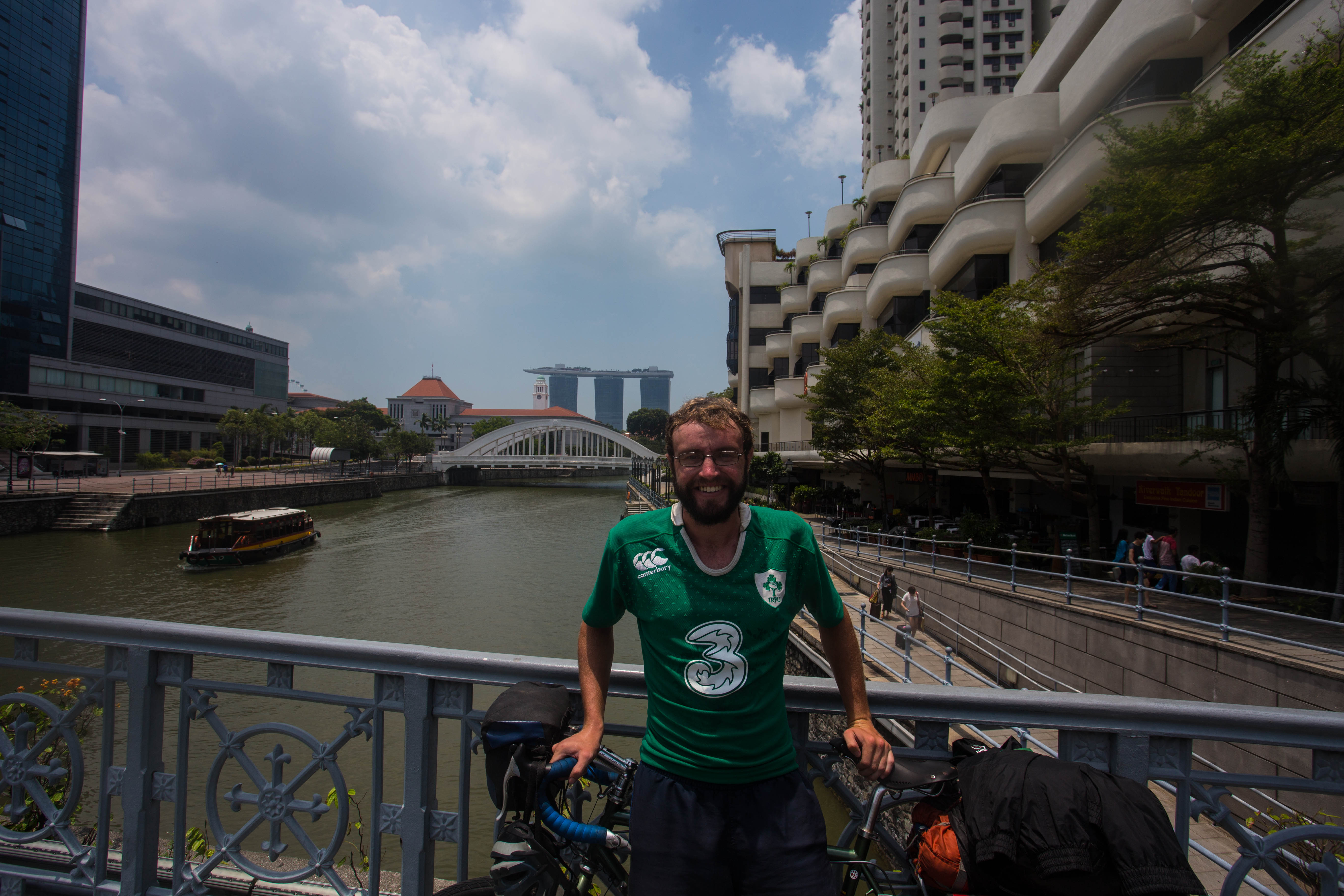 A very happy and surprised man to have somehow made it all the way to Singapore!
