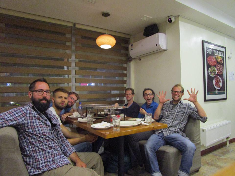 After such a great three weeks together, our group was finally splitting up. This was Dan and Rosie's farewell dinner.